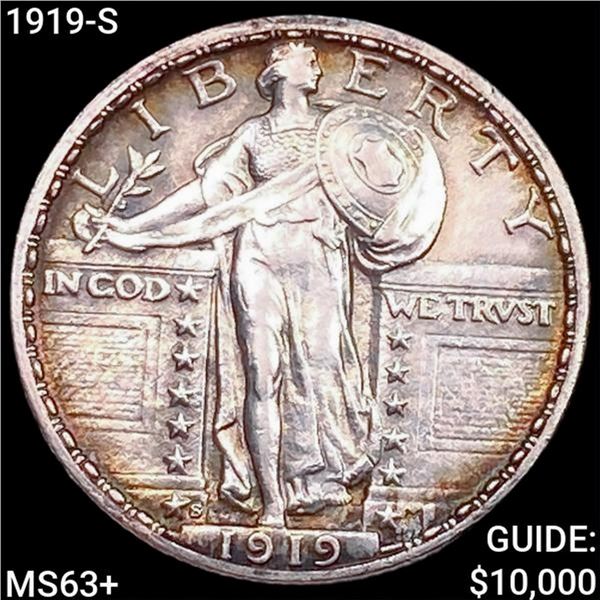 1919-S Standing Liberty Quarter CHOICE BU+