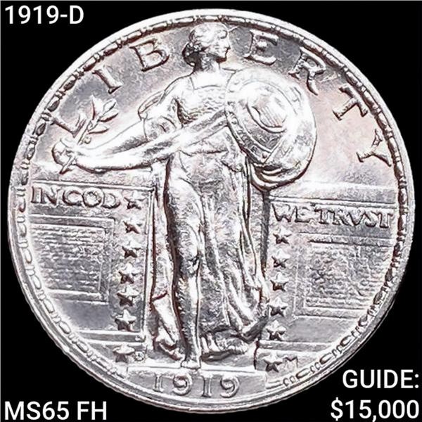 1919-D Standing Liberty Quarter GEM BU