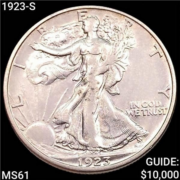 1923-S Walking Liberty Half Dollar UNCIRCULATED