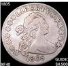 Image 1 : 1805 Capped Bust Half Dollar NEARLY UNCIRCULATED