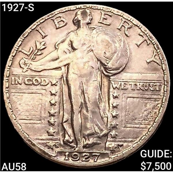 1927-S Standing Liberty Quarter CHOICE AU