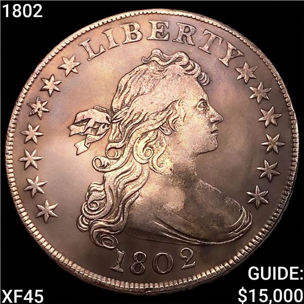 1802 Draped Bust Dollar NEARLY UNCIRCULATED