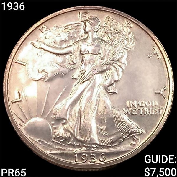 1936 Walking Liberty Half Dollar GEM PROOF