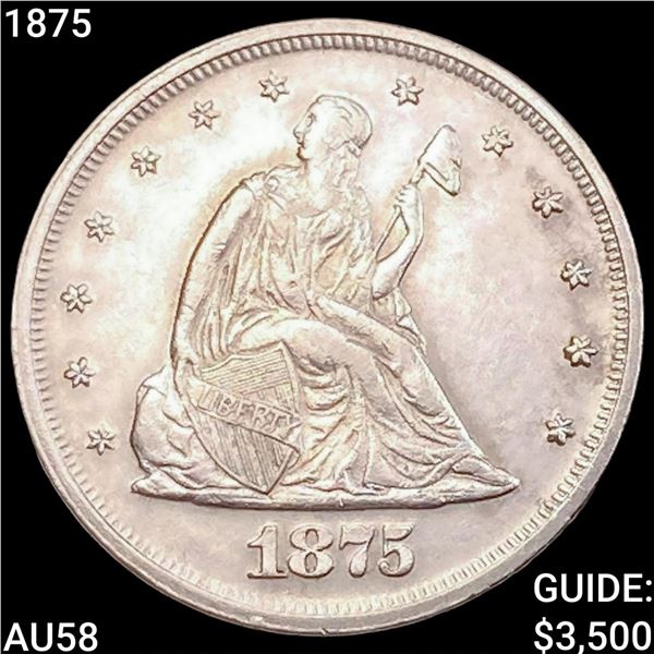 1875 Twenty Cent Piece CHOICE AU