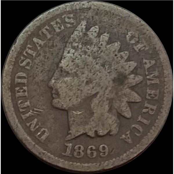1869 Indian Head Cent NICELY CIRCULATED