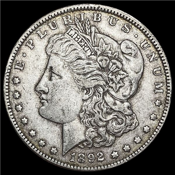 1892 Morgan Silver Dollar NEARLY UNCIRCULATED