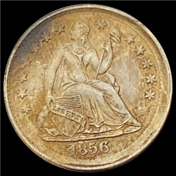 1856 Seated Liberty Half Dime CHOICE AU