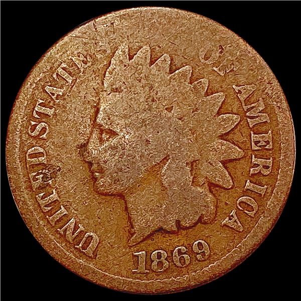 1869 Indian Head Cent NICELY CIRCULATED