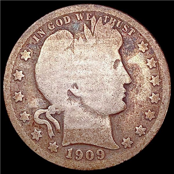 1909-O Barber Quarter NICELY CIRCULATED