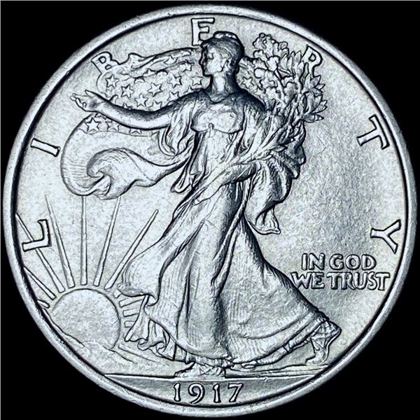 1917 Walking Liberty Half Dollar CHOICE AU