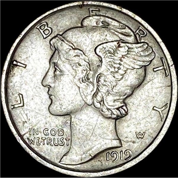 1919-D Mercury Dime CLOSELY UNC