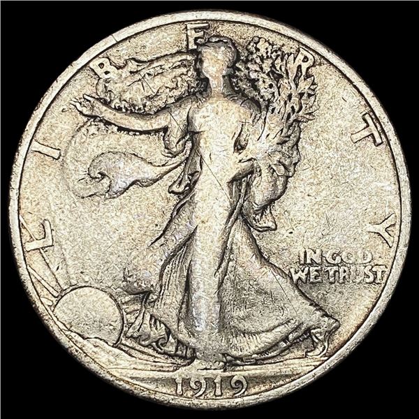 1919-S Walking Liberty Half Dollar NICELY CIRCULATED