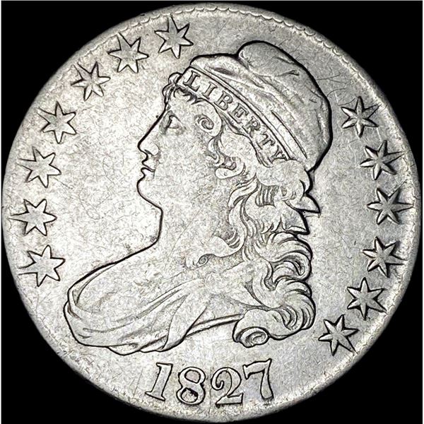 1827 Capped Bust Half Dollar LIGHTLY  CIRCULATED