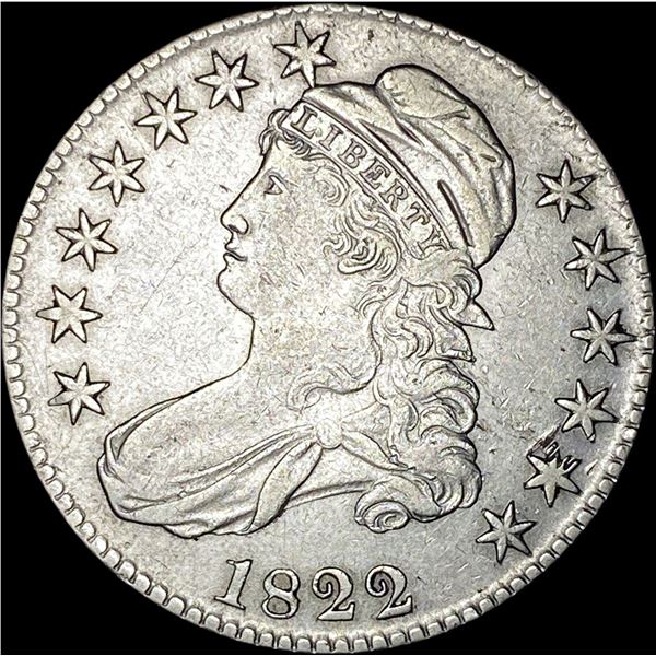 1822 Capped Bust Half Dollar CLOSELY  UNCIRCULATED