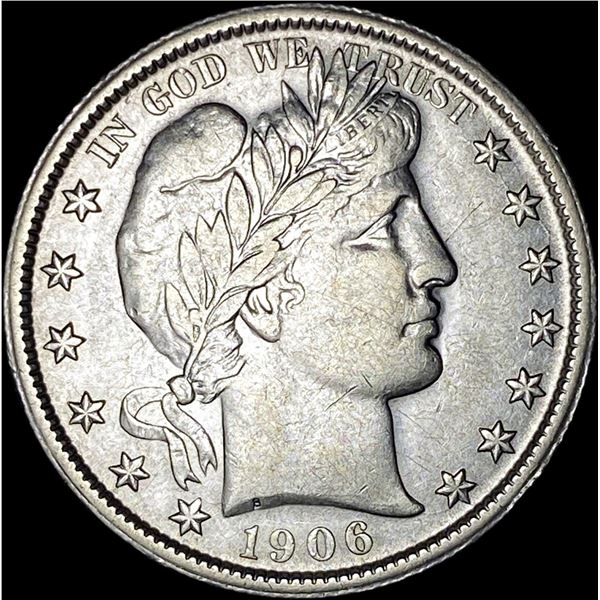 1906-O Silver Barber Half Dollar CLOSELY  UNCIRCULATED