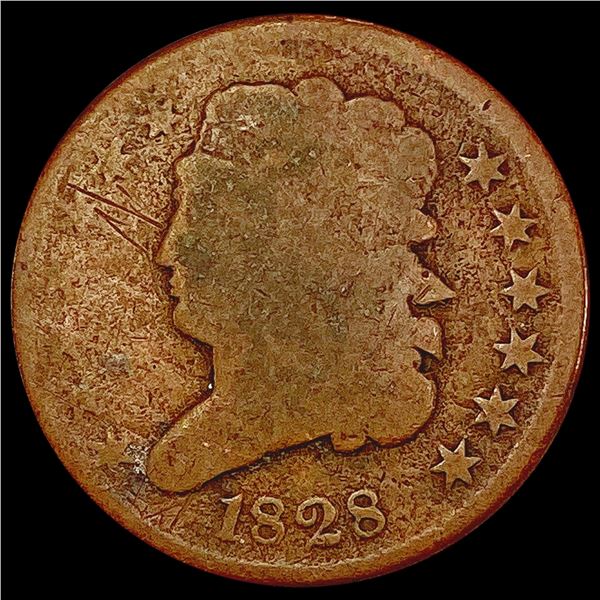1828 Classic Head Half Cent NICELY CIRCULATED