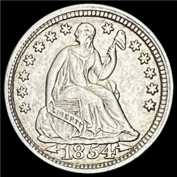 1854 Seated Liberty Half Dime UNCIRCULATED