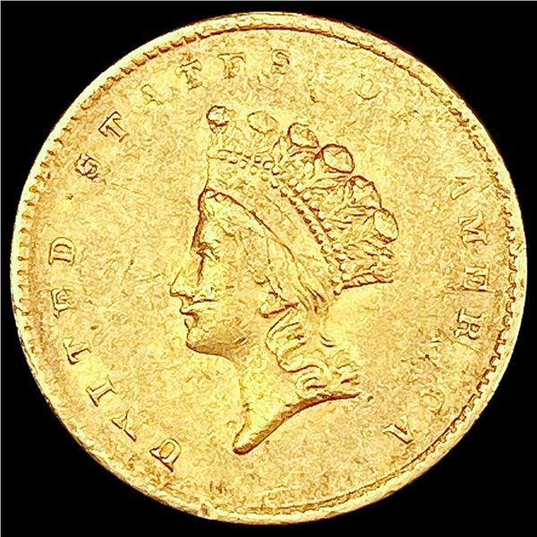 1855 Rare Gold Dollar CLOSELY UNCIRCULATED