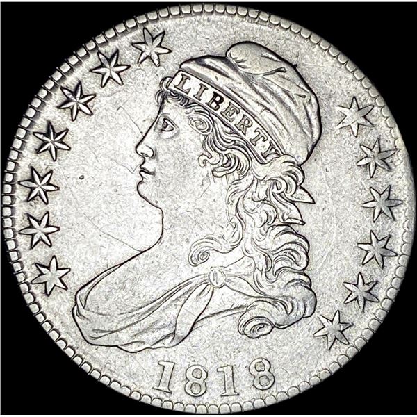 1818 Capped Bust Half Dollar CLOSELY  UNCIRCULATED