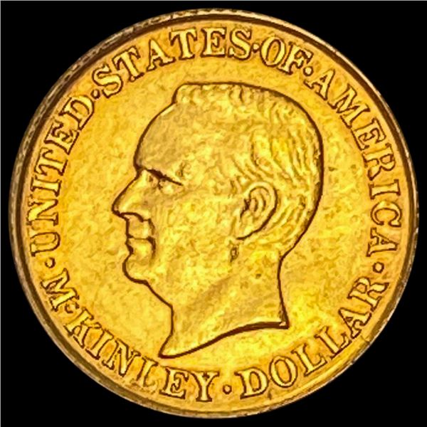 1916 McKinley Birthplace Memorial Gold Dollar CLOSELY