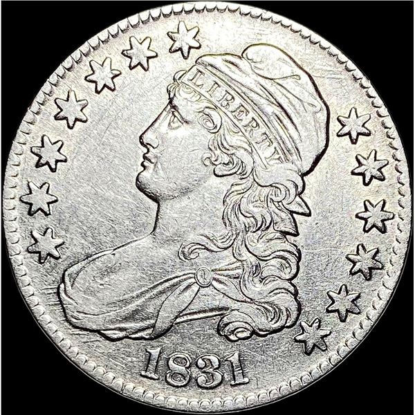 1831 Capped Bust Silver Half Dollar CLOSELY  UNCIRCULATED