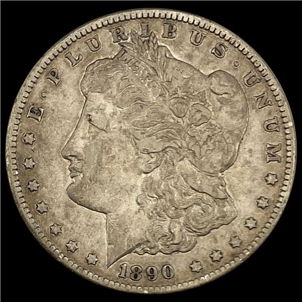 1890-CC Morgan Silver Dollar LIGHTLY CIRCULATED
