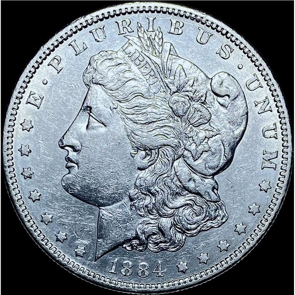 1884-S Silver Morgan Dollar CHOICE AU