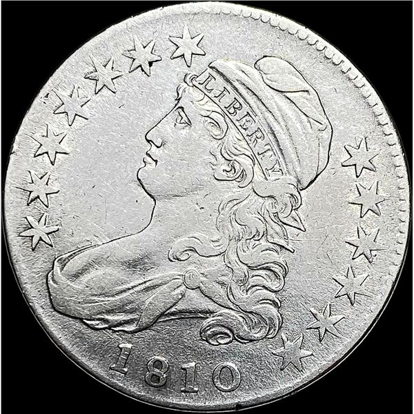 1810 Capped Bust Silver Half Dollar CLOSELY  UNCIRCULATED