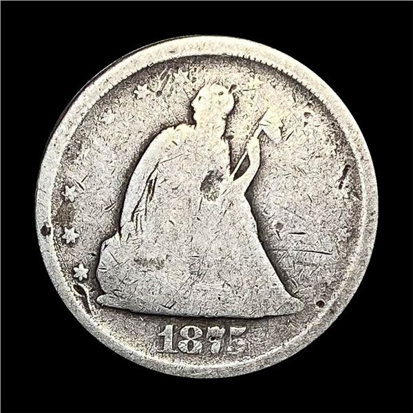 1875-S Twenty Cent Piece NICELY CIRCULATED