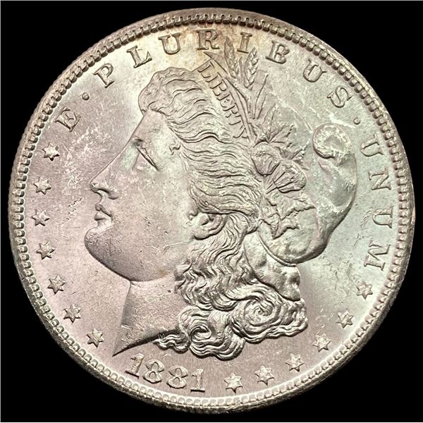 1881-S Morgan Silver Dollar GEM BU