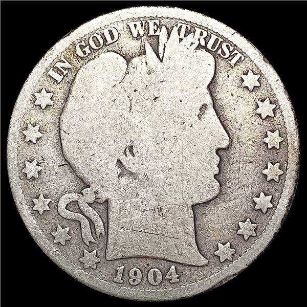 1904-S Barber Half Dollar NICELY CIRCULATED