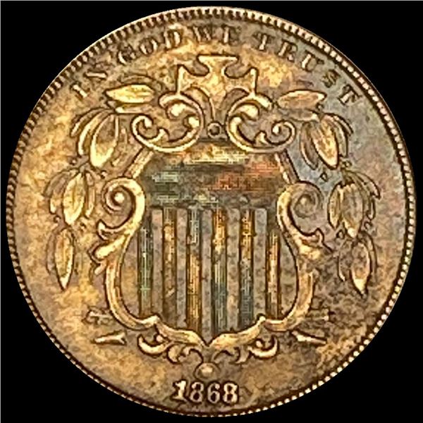 1868 Shield Nickel CLOSELY UNCIRCULATED