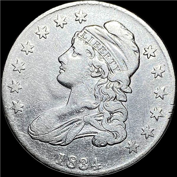 1834 Capped Bust Half Dollar LIGHTLY  CIRCULATED