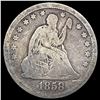Image 1 : 1858 Seated Liberty Quarter NICELY CIRCULATED