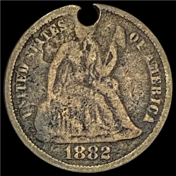 1882 Seated Liberty Dime (Altered) NICELY CIRCULATED