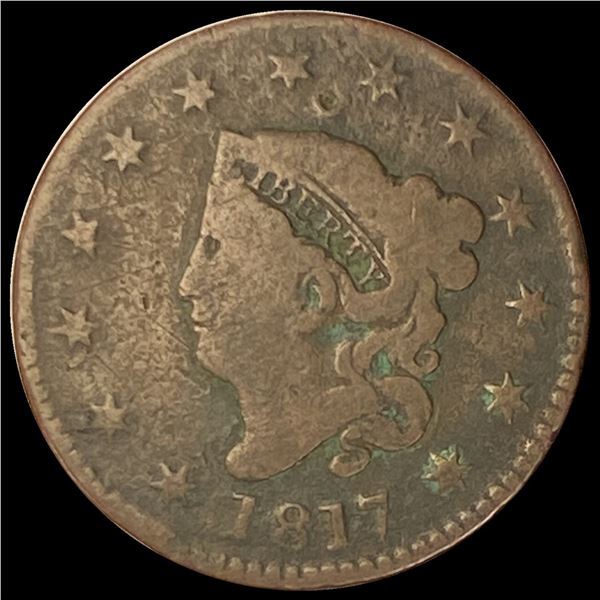 1817 Coronet Head Large Cent LIGHTLY CIRCULATED