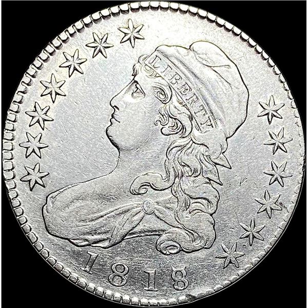 1818/7 Capped Bust Half Dollar LIGHTLY CIRCULATED