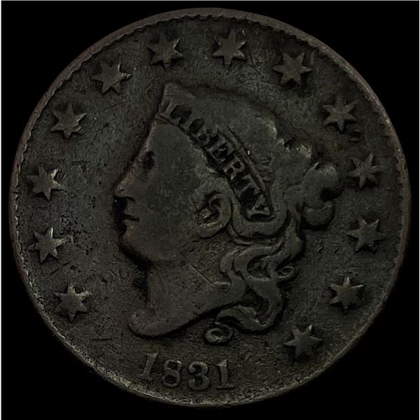 1831 Coronet Head Large Cent NICELY CIRCULATED