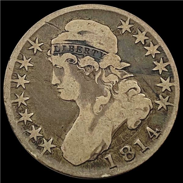 1814 Capped Bust Half Dollar NICELY CIRCULATED