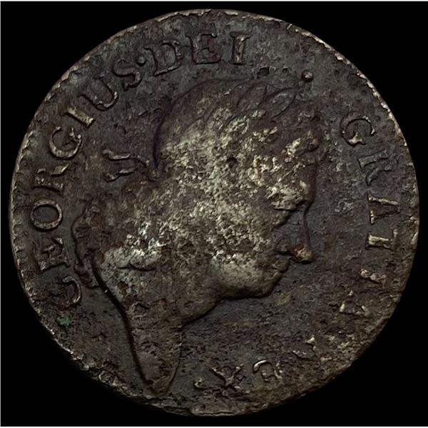 1723 Wood's Hibernia Penny NICELY CIRCULATED