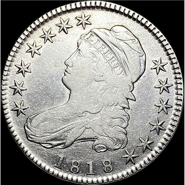 1818 Capped Bust Half Dollar LIGHTLY  CIRCULATED