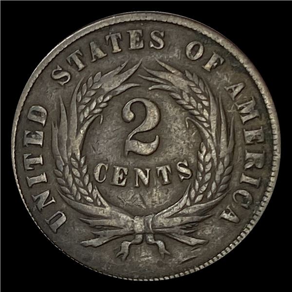 1870 Two Cent Piece LIGHTLY CIRCULATED