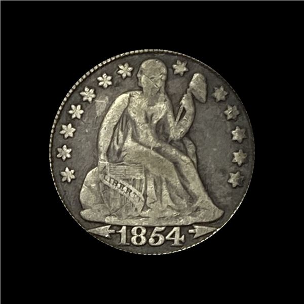 1854 Seated Liberty Dime NICELY CIRCULATED
