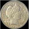 Image 1 : 1907 Barber Dime NICELY CIRCULATED