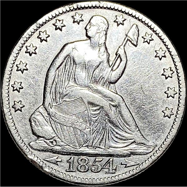 1854-O Seated Liberty Half Dollar Arrows  NEARLY UNCIRCULATED