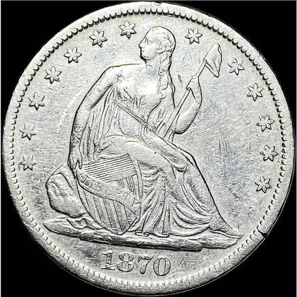 1870-S Seated Liberty Half Dollar HIGH GRADE