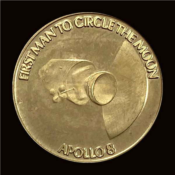 1979 Apollo 8 14K Gold Coin UNCIRCULATED