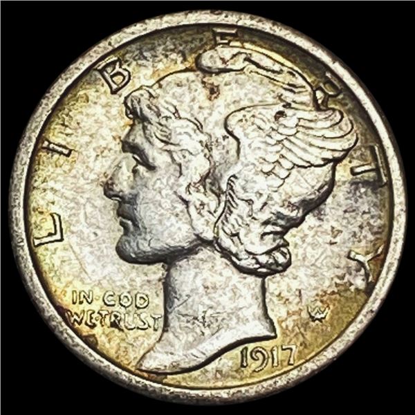 1917-S Mercury Dime CLOSELY UNCIRCULATED