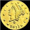 Image 1 : 1871 Round California Gold Quarter UNCIRCULATED