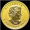 Image 1 : 2014 Canada $5 Gold 1/10 OZ SUPERB GEM BU